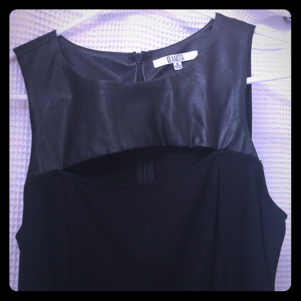 BB Dakota Black Dress with Cutout